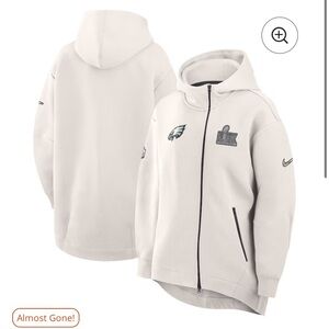 Philadelphia Eagles Nike Women's Super Bowl LIX Tech Fleece Full-Zip